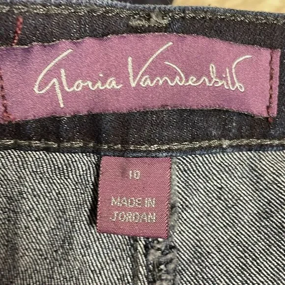 Gloria Vanderbilt Ladies Amanda Jeans, Size 10, Dark Blue - Picture 9 of 11